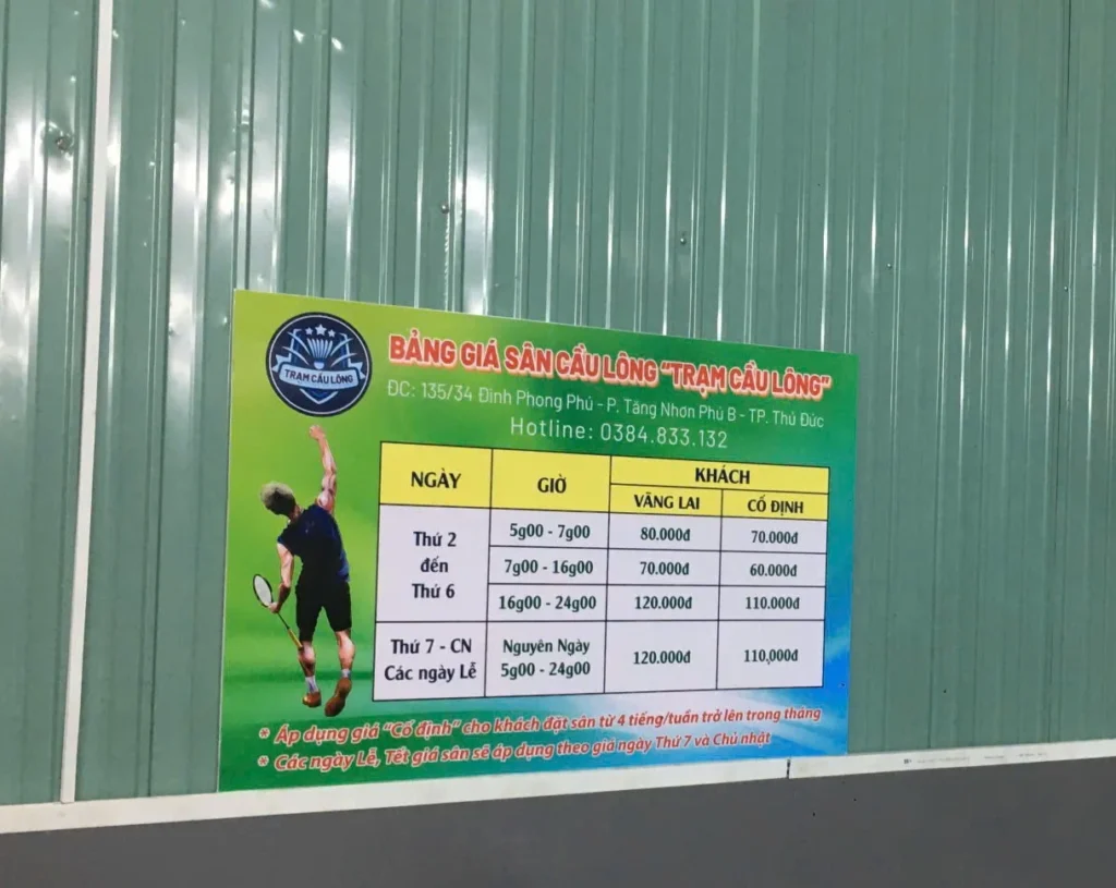 Sân Câu Lông Trạm Cầu Lông (Sân Hiệp Phú)