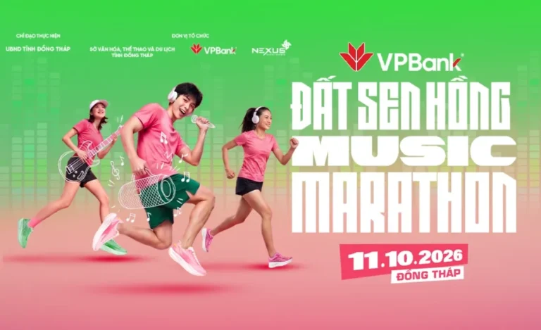 VPBank Đất Sen Hồng Music Marathon (11/10/2026, Cao Lãnh, Đồng Tháp, cự ly 5K–42K)